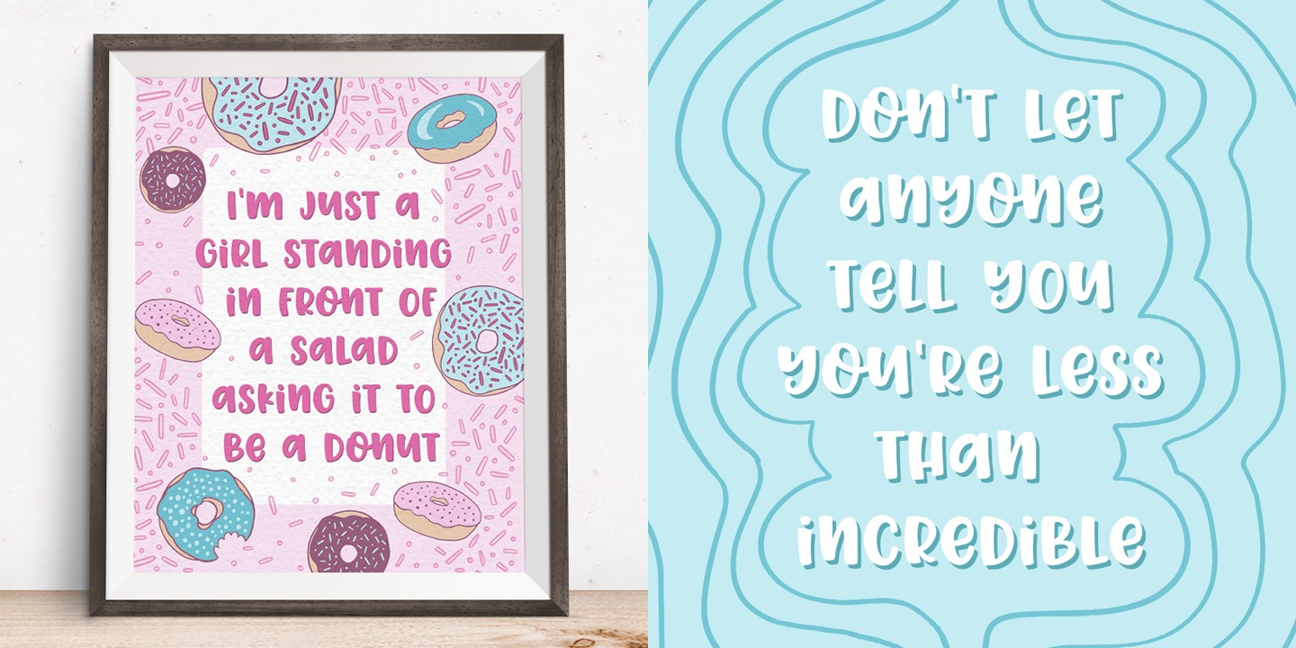 Example font Donut Derby #5